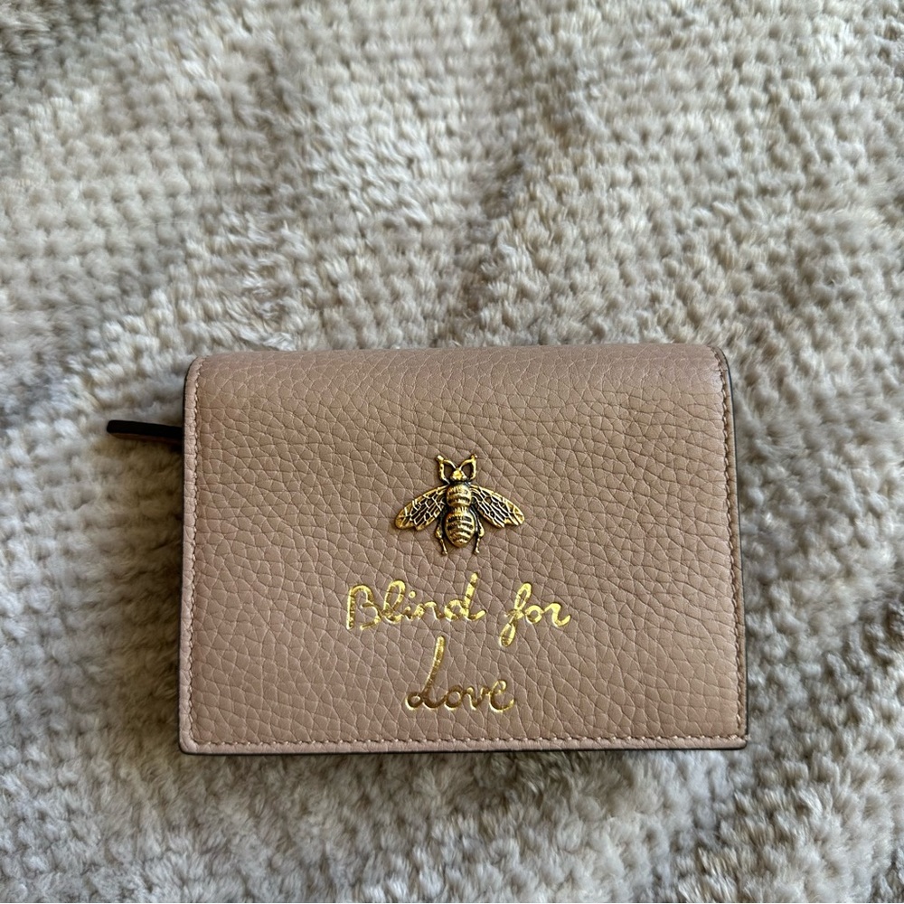 gucci animalia card case wallet